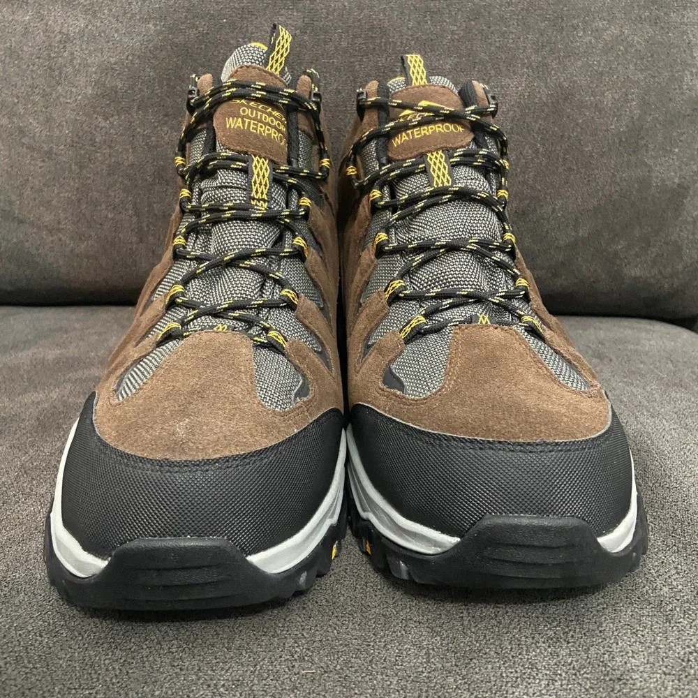 Skechers Rickter-Branson Boot Mens 13 Khaki Waterproof Outdoor Hiking 204910/KHK